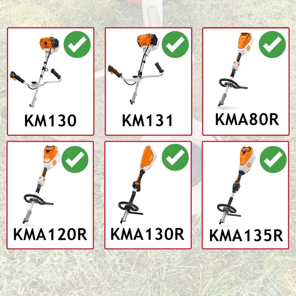 image 1 of SPARES2GO Trimmer Head Spool for Stihl KM130 KM131 KMA80R KMA120R KMA130R Kombi System 10mm