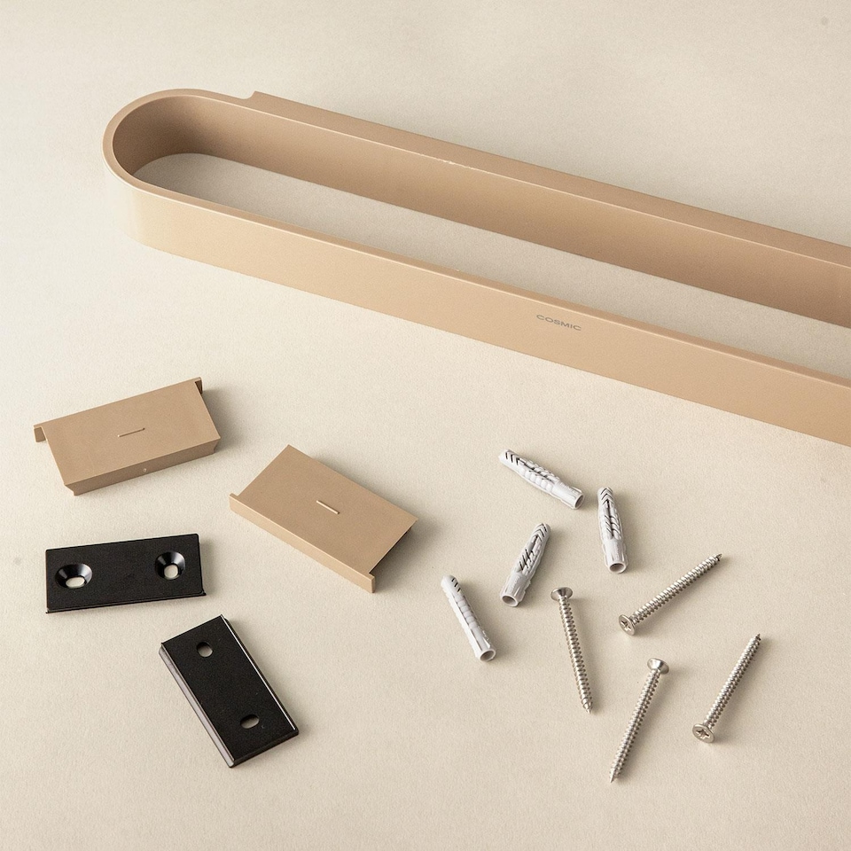 image 1 of COSMIC Towel rail 40cm, Wall Mounted Pale green Compatible with ALIFE Collection