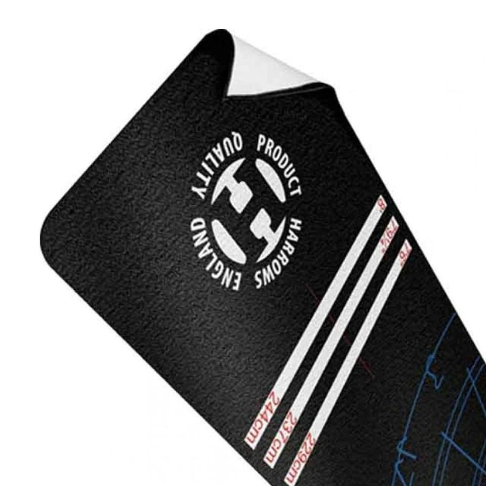 image 1 of Harrows Nylon Dart Mat - Black - 300cm x 65cm