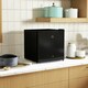 image 2 of HOMCOM 46L Counter Top Fridge Mini Fridge with Lock Chiller Box Black