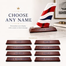 Personalised British Airways Tail Fin Decor