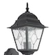 image 4 of Traditional Matte Black Cast Aluminium Outdoor Wall Light With Cathedral Glass | Black | Black | 1