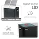 image 9 of Kitchen Rubbish Recycling Pedal Bin 60L Dual 2 Waste Compartment Black Black