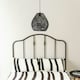 image 2 of ValueLights Hopper Fabric Black Oval Ceiling Pendant Shade
