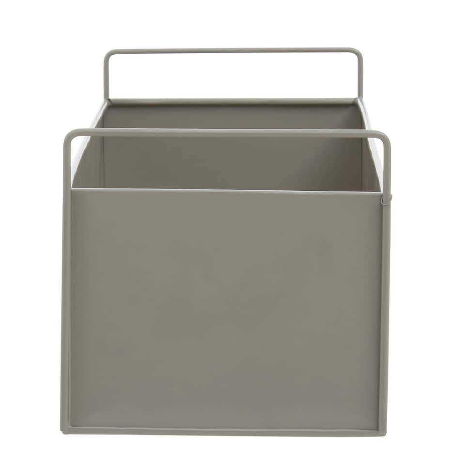 image 1 of Interiors by Premier Iron Constructed Design Large Grey Plant Box, Minimalist Garden Planter, Versatile Garden Box For Planting Grey