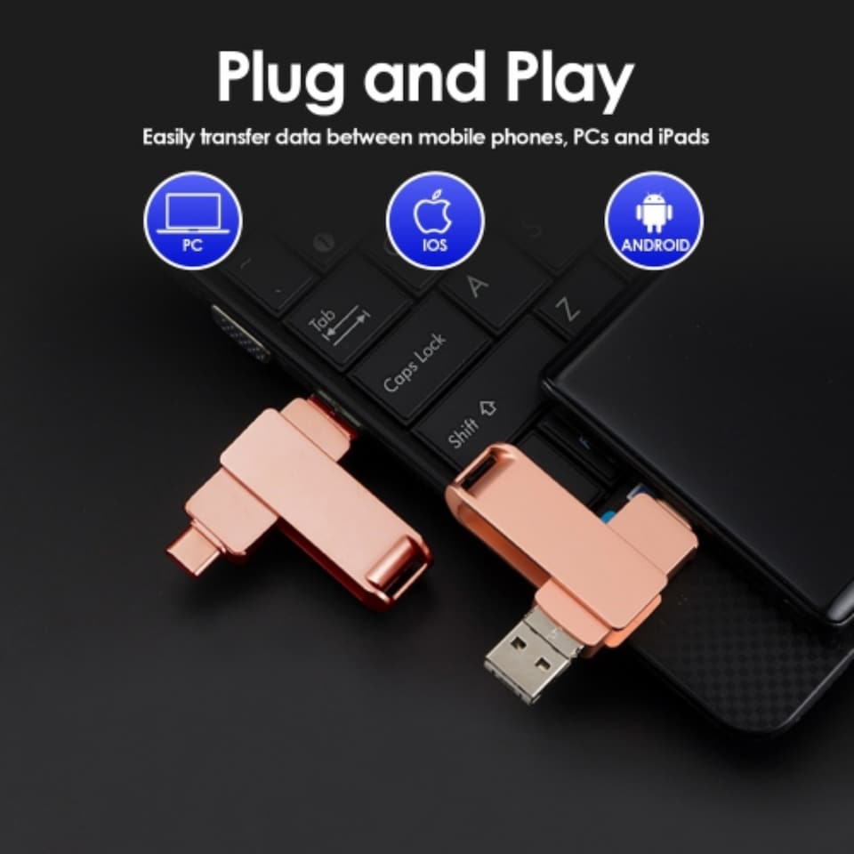 image 1 of 128GB Photo Stick USB 3.0 Flash Drive for iPhone