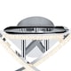 image 5 of COSYLYTE Samford 3 Light LED  Beaded Ceiling Light Chrome