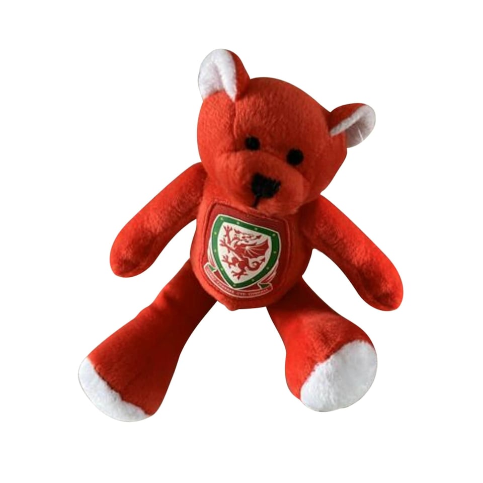image 1 of Wales Official Football Mini Bear - Red/White - One Size