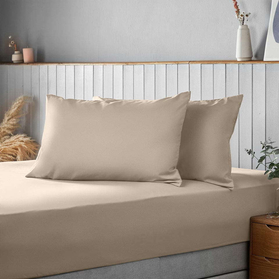 image 1 of Silentnight Supersoft Pillowcases - 2 Pack Black
