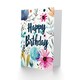 image 2 of Modern Boho Flowers Floral Watercolour Woman Her Birthday Card