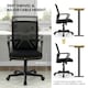 image 10 of COSTWAY Home Office Chair Ergonomic Desk Chair Black Black