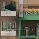 image 4 of Outsunny Mobile Raised Garden Bed with Greenhouse Cover, Green | Green | Green
