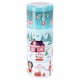 image 1 of Christmas Metal Storage Mini Tins Set Nesting Stacking Containers Festive Design | Multi | Teal