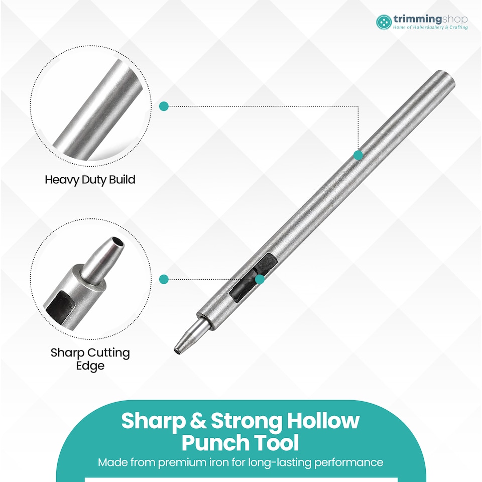 image 1 of 2mm Leather Hole Punch Cutter, Sharp Edge Hollow Hole Punch for DIY