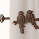 image 2 of Set of 2 Perched Bird Curtain Tie Backs Brown