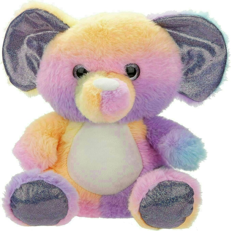 image 1 of Luxury Rainbow Elephant Plush 25cm - Cuddle Crew