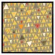 image 2 of Yellow geometric triangles (Picutre Frame) Brown | XS