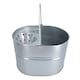 image 4 of 14L Galvanised Metal Mop Bucket Metal Kitchen Bathroom Home Floor Cleaning