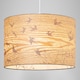image 7 of Bamboo Wood Effect Lamp Shade with Inner Lining of Birds and Trees | Brown