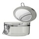 image 3 of Interiors By Premier Elegant Retro Design Jar With Silver Lid 450 ml, Durable Glass Jar With Lid, Sleek Airtight Storage Jar