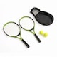 image 8 of 2 Player Junior Tennis Set with 23 Inch Aluminium Rackets, Balls & Carry Bag