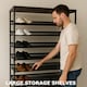 image 5 of Industrial 10 Tier Shoe Rack Hallway Organiser Rustic