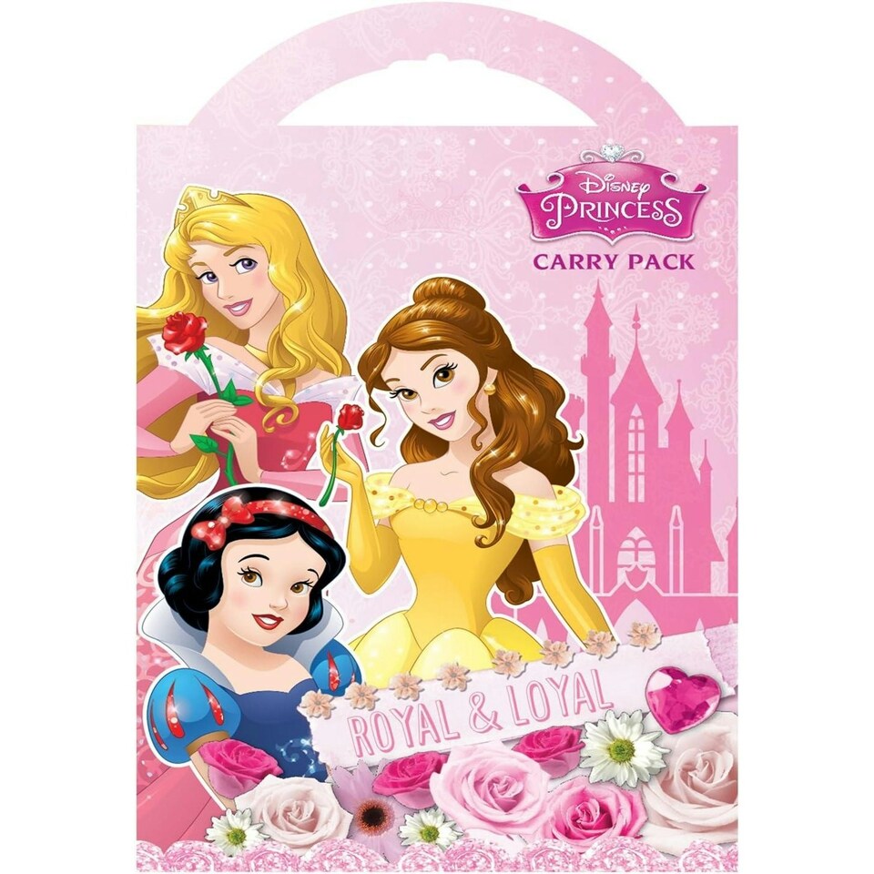 image 1 of Disney Princess Plastic Carry Bag - Pink - One Size