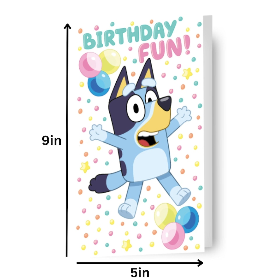 image 1 of Bluey 'Birthday Fun!' Birthday Card