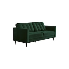 Furniturebox Jolene 3 Seater Emerald Green Velvet Sofa