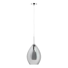 BHS Carmella Ceiling Pendant | Silver | Smoke | 1