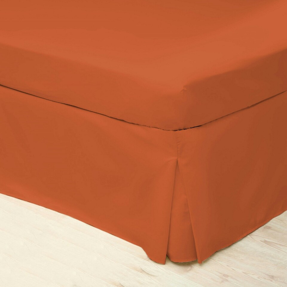Belledorm Easycare Percale Platform Valance - Terracotta - Superking