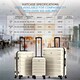 image 4 of Flight Knight 29" Extra Large Suitcase – 20kg Capacity Hard Shell Check-In Luggage with 4 Wheels  100+ Airlines Approved: Ryanair, EasyJet, Jet2, Wizz Air, BA Cream | Cream/Black | Large