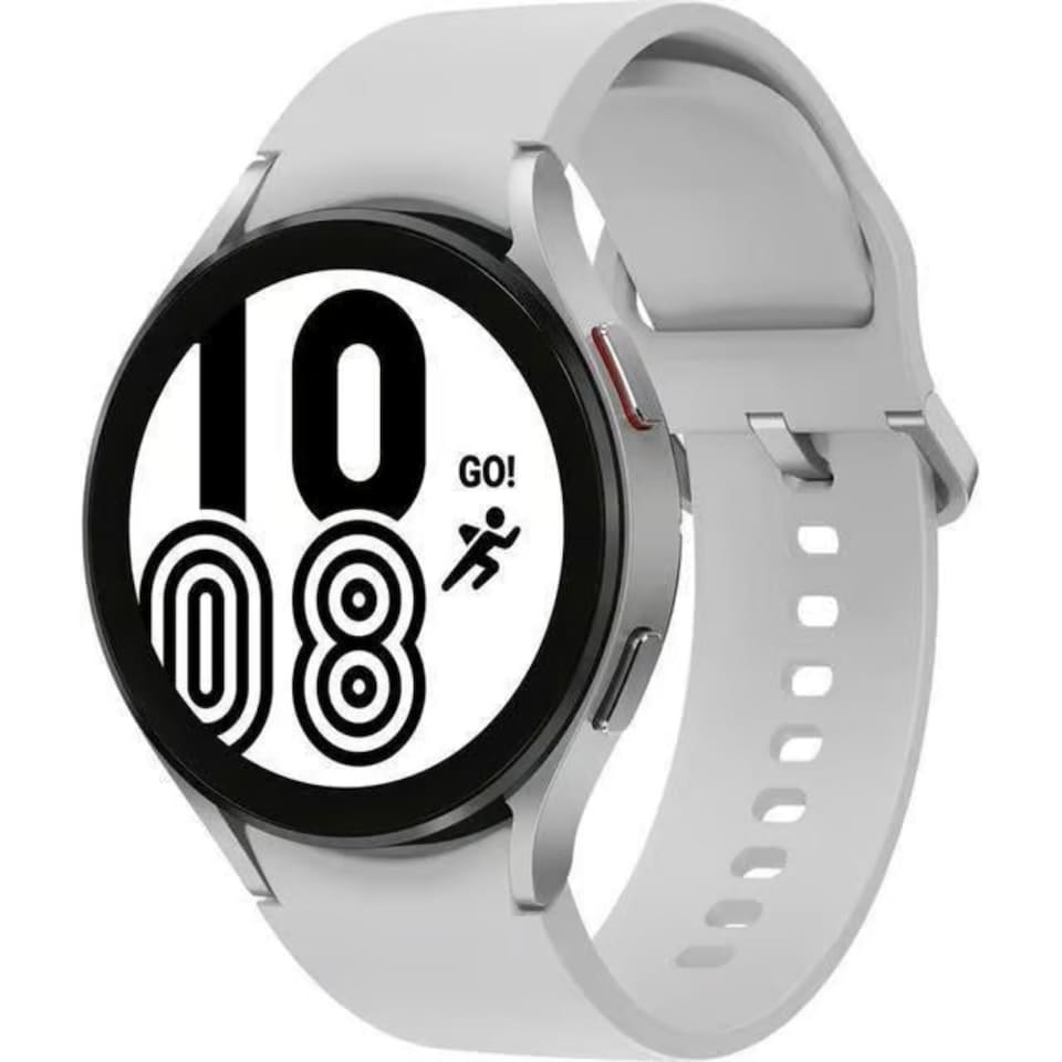 image 1 of Samsung Galaxy Watch4 44mm Silver Smartwatch - Bluetooth, GPS, Wear OS