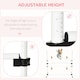image 3 of PawHut 4 Pieces Dog Agility Training Equipment with Carrying Bag, White
