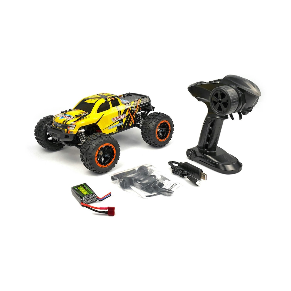image 1 of RCG Racing MT-One 1/16 Brushless Monster Truck | Yellow | Yellow | 1