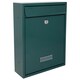 image 1 of Burg-Wachter Trent Wall Mounted Galvanised Steel Lockable Post Box - 26x34x9cm Green