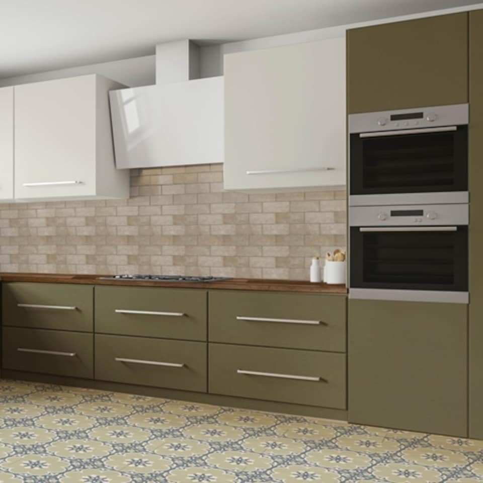 image 1 of Sticky Back Plastic Matt Olive Green Plain Kitchen Self-adhesive Vinyl Wrap for Cupboards, Doors and Furniture 67.5cm x 2m (5 rolls) - d-c-fix