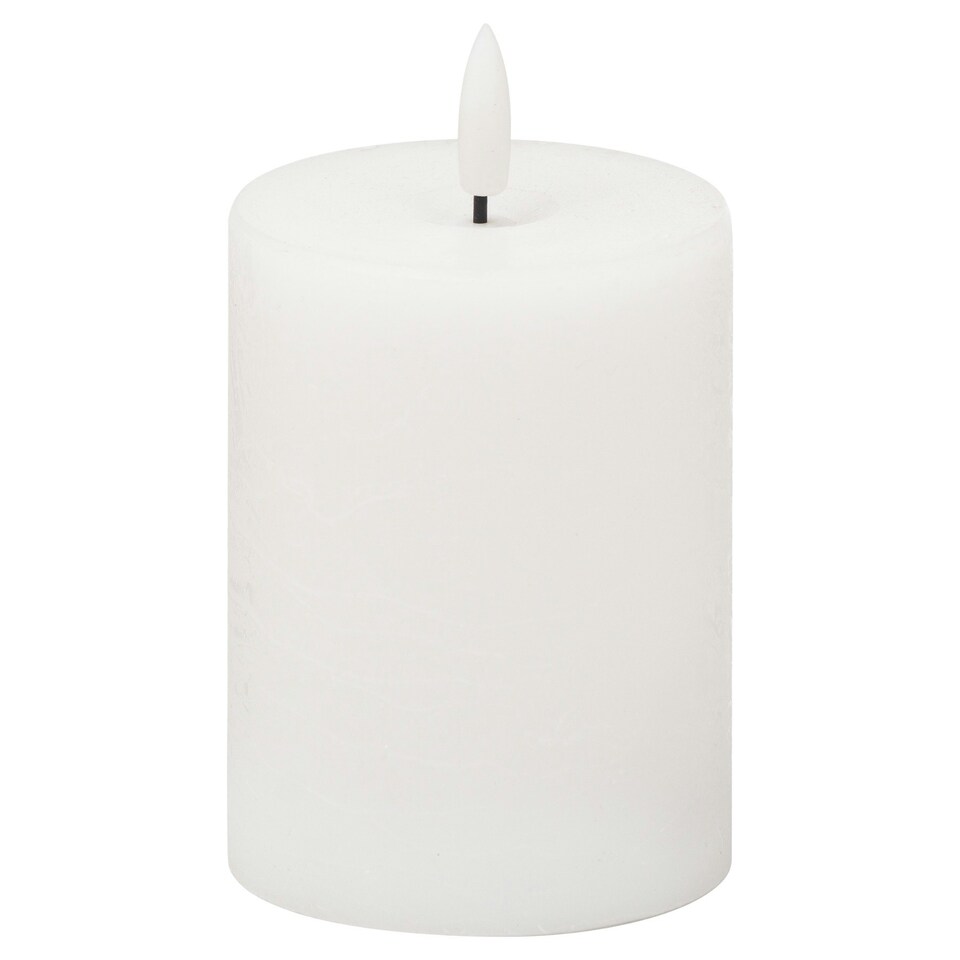 image 1 of Hill Interiors Luxe Collection Natural Glow Electric Candle - White - 15cm x 7cm x 7cm White