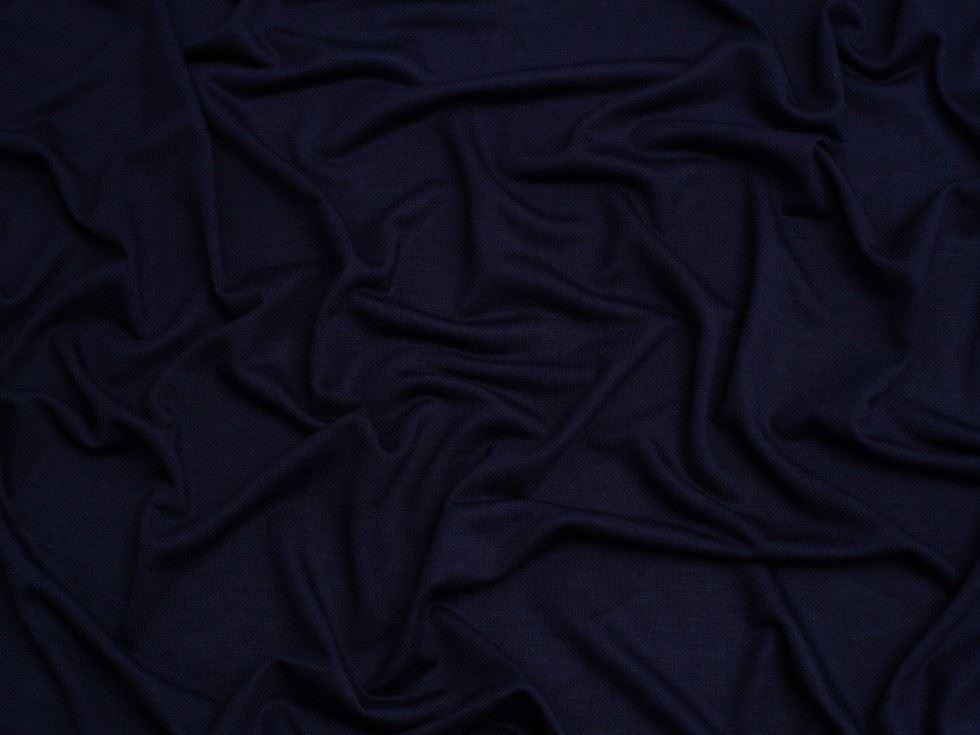 Minerva Core Range Navy Monaco Light Viscose Jersey Stretch Knit Fabric for Dressmaking, 155cm / 61" Wide - per metre