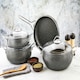 image 2 of Alya Collection 7-Piece Non-Stick Granite Cookware Set (Grey)