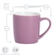 image 3 of Argon Tableware Coloured Coffee Mugs - 350ml - Purple - Pack of 4 | Purple | Purple | 4