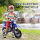 image 5 of AIYAPLAY 12V Kids Electric Motorcycle w/ Twist Grip Throttle, Music, Blue