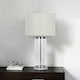 image 1 of Adelia Polished Chrome & Glass Table Lamp Chrome