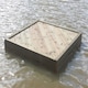 image 1 of Small Square Duck Float - L91.4 x W91.4 cm Brown | One Size