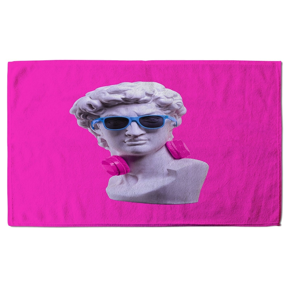 image 1 of Plaster statue of David's head in blue sunglasses (Bathroom Set)