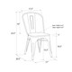 image 5 of Fusion Dining Chair in Metal in Black, 2 pieces