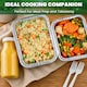 image 2 of ECONX No.1 Aluminium Foil Food Container With Lids Takeaway Food Storage Boxes Pack of 100