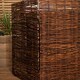 image 7 of 1.16m x 1.22m Double Garden Patio Willow Wheelie Bin Screen Hideaway