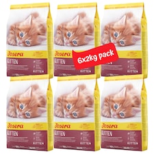 Josera Kitten complete food | Growing kittens | Pregnant & nursing mothers | Optimal development | Omega 3 | Anti-Hairball | Gluten free | Skin & Coat | 6x2kg