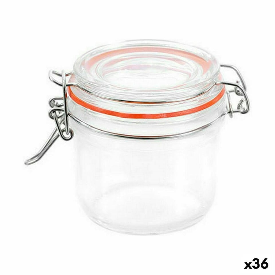 image 1 of Jar La Mediterránea Hermetic Glass 180 ml (36 Units) N/A